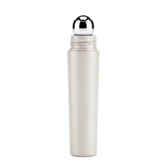 Beige rollerball bottle with metal applicator mockup