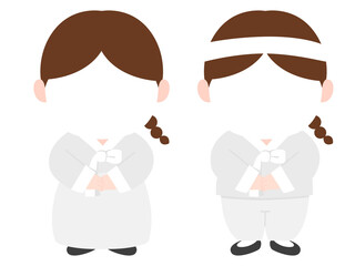 한복 얼굴 합성도안