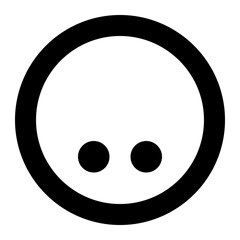 Fototapeta premium Squash Ball Outline Icon