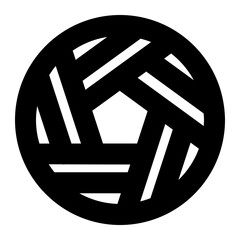 Takraw Ball Outline Icon
