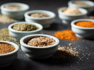 Various spices and food ingredients