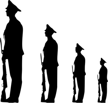 Lone Soldier Marching in Para...