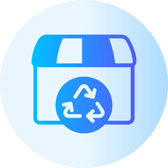 Obraz premium dumpster gradient icon