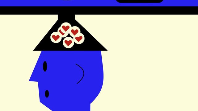 social media scrolling addiction animation