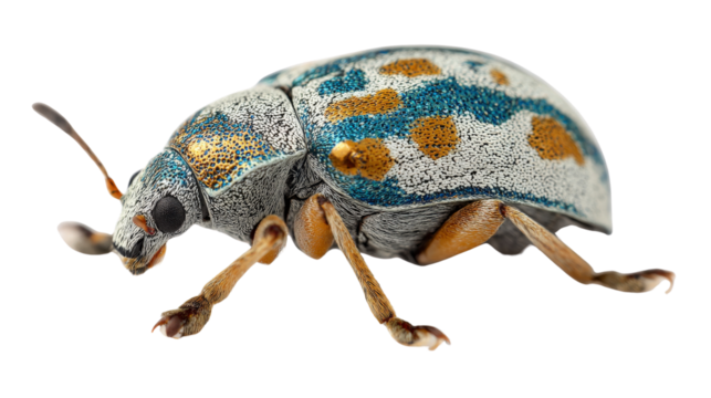 Macro Photography of Insects: Close-up macro photography of insects like butterflies, bees, and spiders, showcasing fine details, isolated on a Transparent background, PNG file.