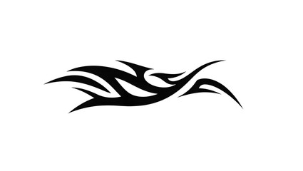 Vector illustration of a tribal arm tattoo design,