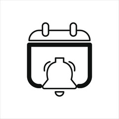 reminder icons. simple line vector