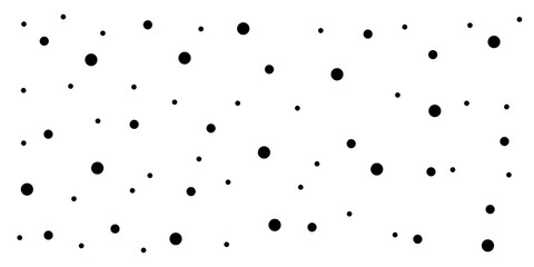 Seamless dotted pattern. Doodle dot texture. Abstract background with chaotic dots.  © Linda