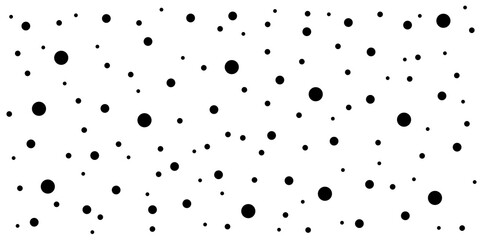 Seamless dotted pattern. Doodle dot texture. Abstract background with chaotic dots. 