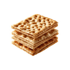 Stack of Crispy Buttery Crackers - Delicious Snack Food