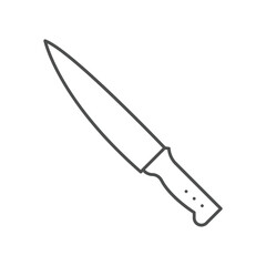 Chef’s Knife thinline icon , vector, pixel perfect, illustrator file 
