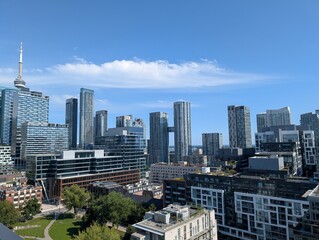 Naklejka premium Overview of Downtown Toronto, Canada - August 2025