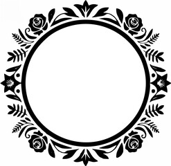 Botanical Wreath Frame Vecto.eps