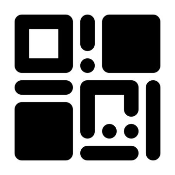 QR Code Icon Filled