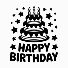 birthday cake with candles