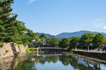 Fototapeta premium 松江城下堀川めぐり 島根県松江市