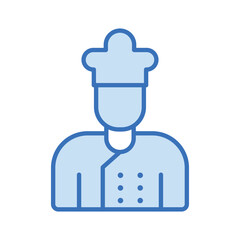 Fototapeta premium Chef duotone line icon , vector, pixel perfect, illustrator file 
