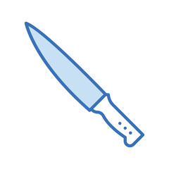 Chef’s Knife duotone line icon , vector, pixel perfect, illustrator file 
