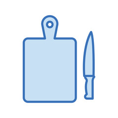 Chopping Board duotone line icon , vector, pixel perfect, illustrator file 
