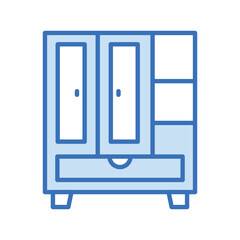 Closet duotone line icon , vector, pixel perfect, illustrator file 

