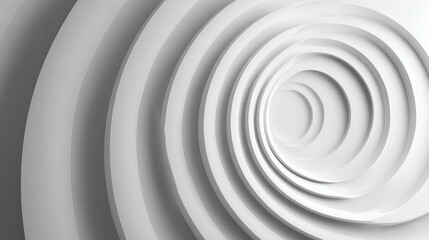  Concentric Spiral Pattern in Monochrome