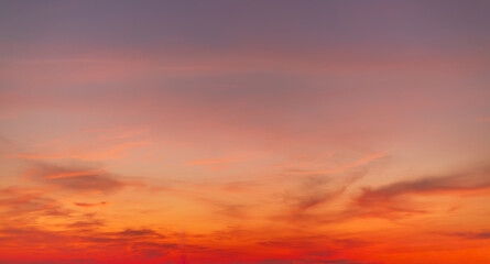 Morning cloud and sky background texture,colorful clouds and sky,Dusk, Sunset Sky Clouds in the Evening with colorful Orange, Yellow, Pink and red sunlight and Dramatic storm clouds on Twilight sky.