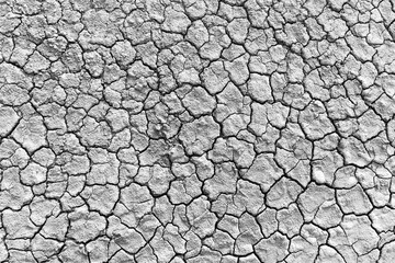 Close-up of cracked, dry soil surface,Close-up of cracked dry soil surface caused by drought and extreme heat in rural farmland,Cracked soil.
