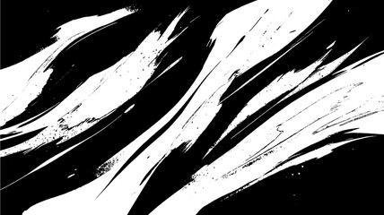 "Abstract Black and White Grunge Brush Stroke Texture"