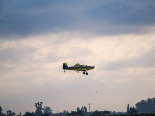 Fumigando plane. AIR FUMIGATION. Fumigating in the Ebro Delta
