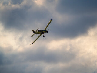 Fumigando plane. AIR FUMIGATION. Fumigating in the Ebro Delta