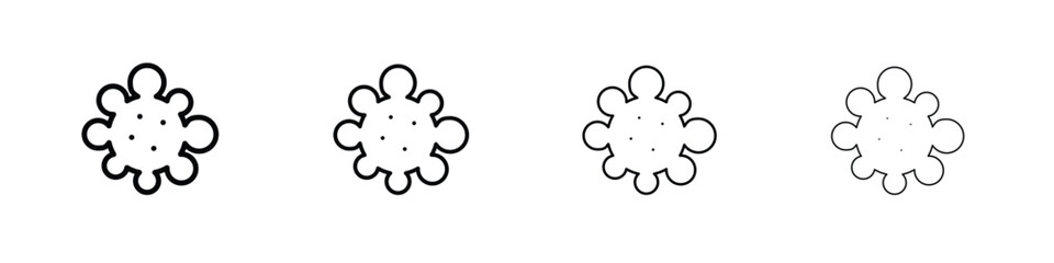 Pigment icons. line strokes simple icons