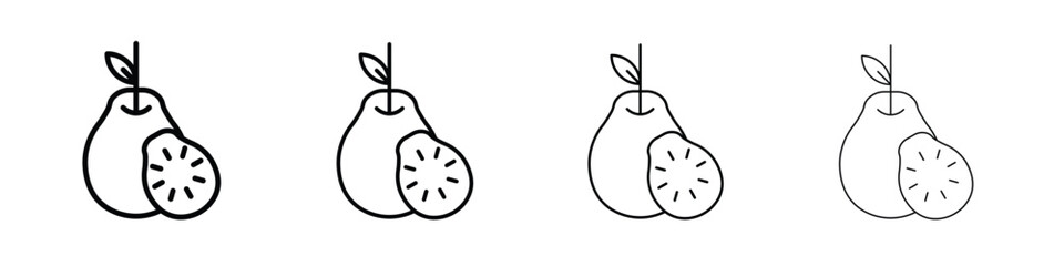 Guava icons. line strokes simple icons
