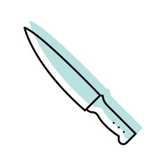 Chef’s Knife color shadow thinline icon , vector, pixel perfect, illustrator file 
