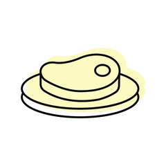 Steak  color shadow thinline icon , vector, pixel perfect, illustrator file 
