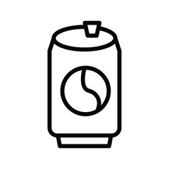 Cola Can  line icon , vector, pixel perfect, illustrator file 
