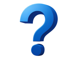 question mark icon on Transparent Background