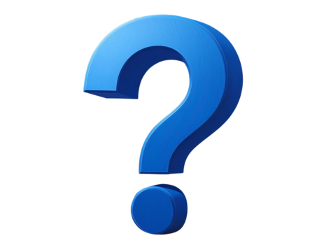 question mark icon on Transparent Background - Powered by Adobe