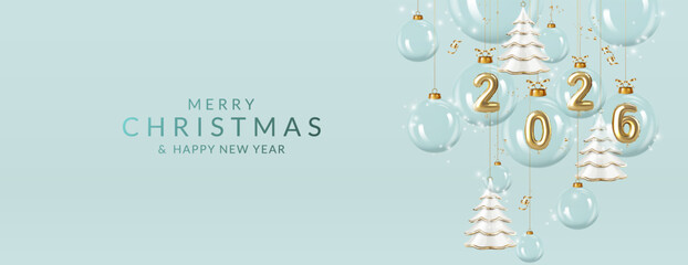 Christmas and New Year greeting card 2026