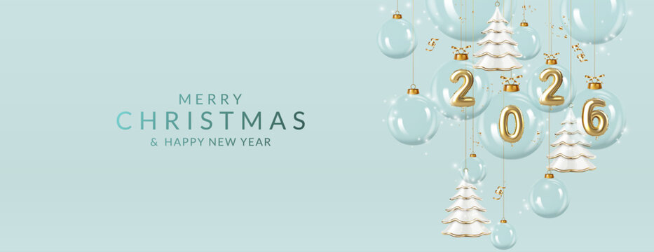 Christmas and New Year greeting card 2026