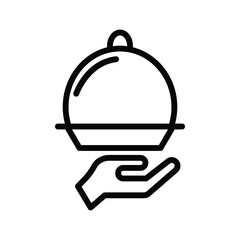 serving dish  line icon , vector, pixel perfect, illustrator file 
