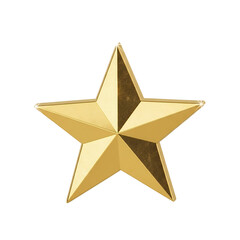 Gold Star Isolated on Black Background Symbol of Excellence Achievement Success and Quality Award Recognition