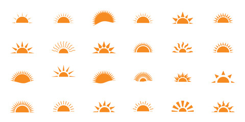 Vintage starburst. Sunburst shapes, bursting sun rays, sunshine.