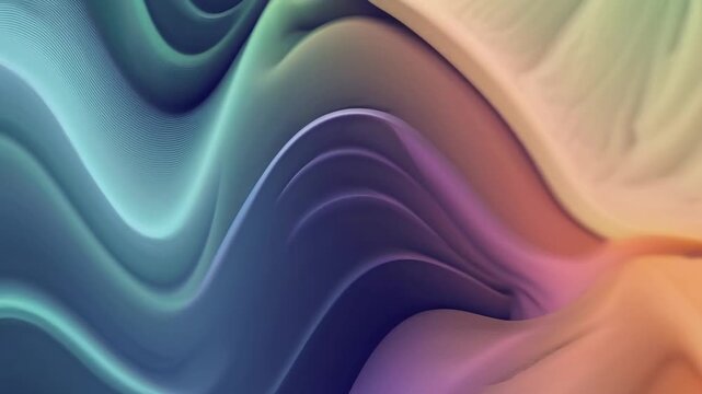Modern Abstract Design Composed of Smooth Gradient Undulating Lines Suitable for Digital or Print Media Backgrounds