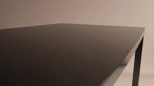 Empty Bare-Toned Table Surface Ideal for Product Mock-Up Shots and Advertisement Placement
