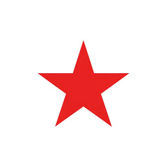 Fototapeta premium Red Star Icon Isolated on White Background Vector Illustration for Design and Marketing Use