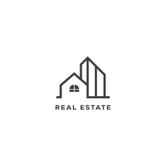 Real Estate Line Art Logo