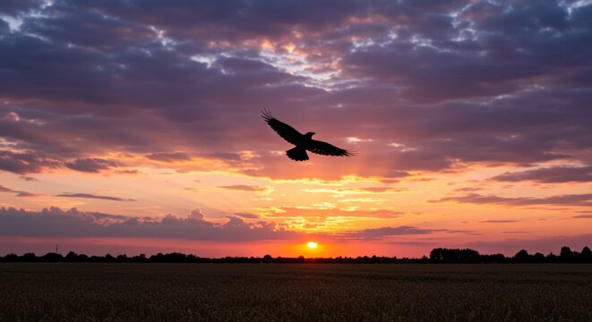 sunset in the mountains