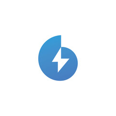 Electric Bolt Circle Icon