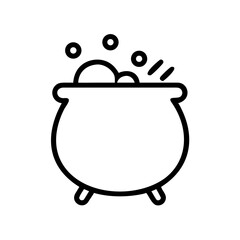 Cauldron Icon for Magic, Witchcraft, Halloween, and Fantasy Design