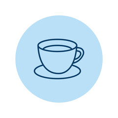 Tea Cup pentaglow , vector, pixel perfect, illustrator file 

